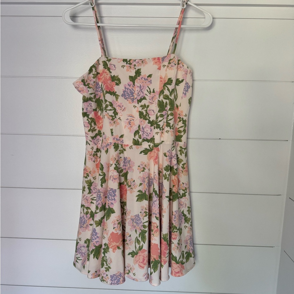 Zara Floral Mini Dress in Pink and Purple, Women’s M - Picture 4 of 6